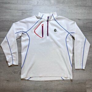 Sunice Pullover Mens XL White Quarter Zip Udder Course Golf Performance Top